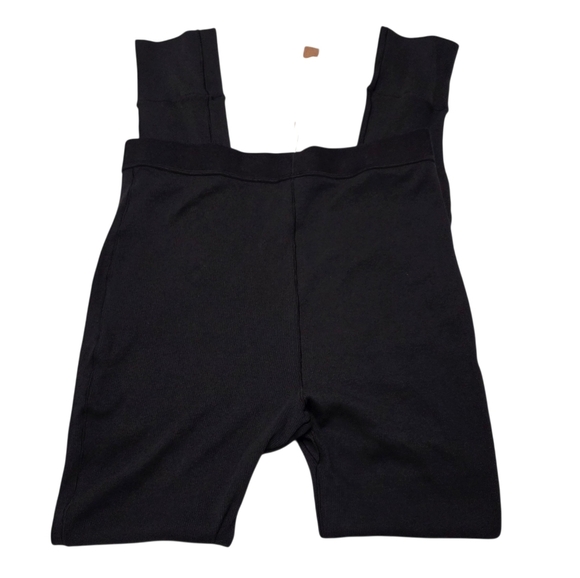SKIMS Cotton Rib Leggings Pants Soot Black Size Large NWT - Picture 4 of 6